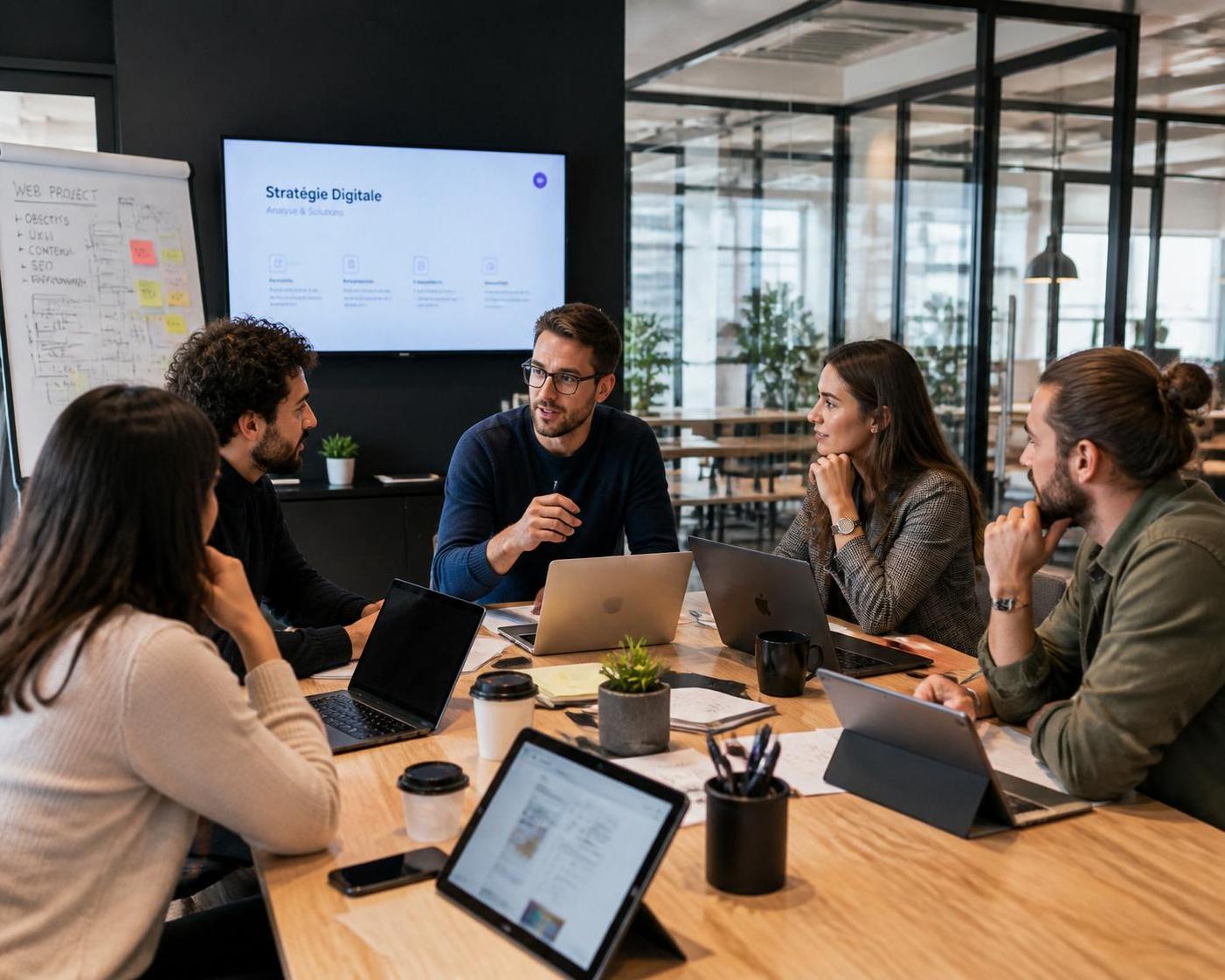 découvrez comment choisir entre une agence web, un freelance ou l'intelligence artificielle pour réussir vos projets digitaux et maximiser votre performance en ligne.