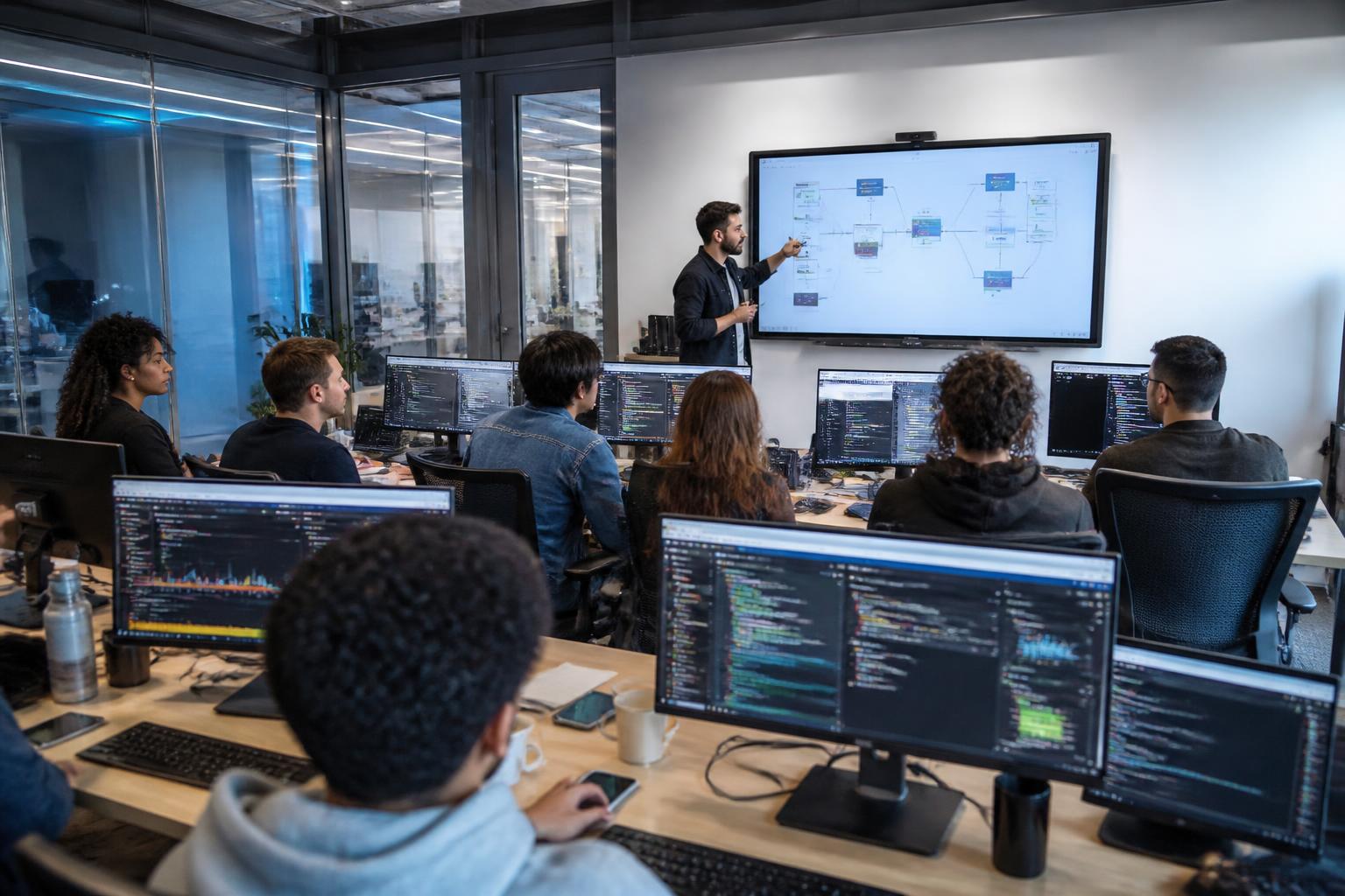 rejoignez notre bootcamp immersif de 10 semaines pour devenir ingénieur devops junior. une formation intensive alliant théorie et pratique pour lancer votre carrière dans le devops.