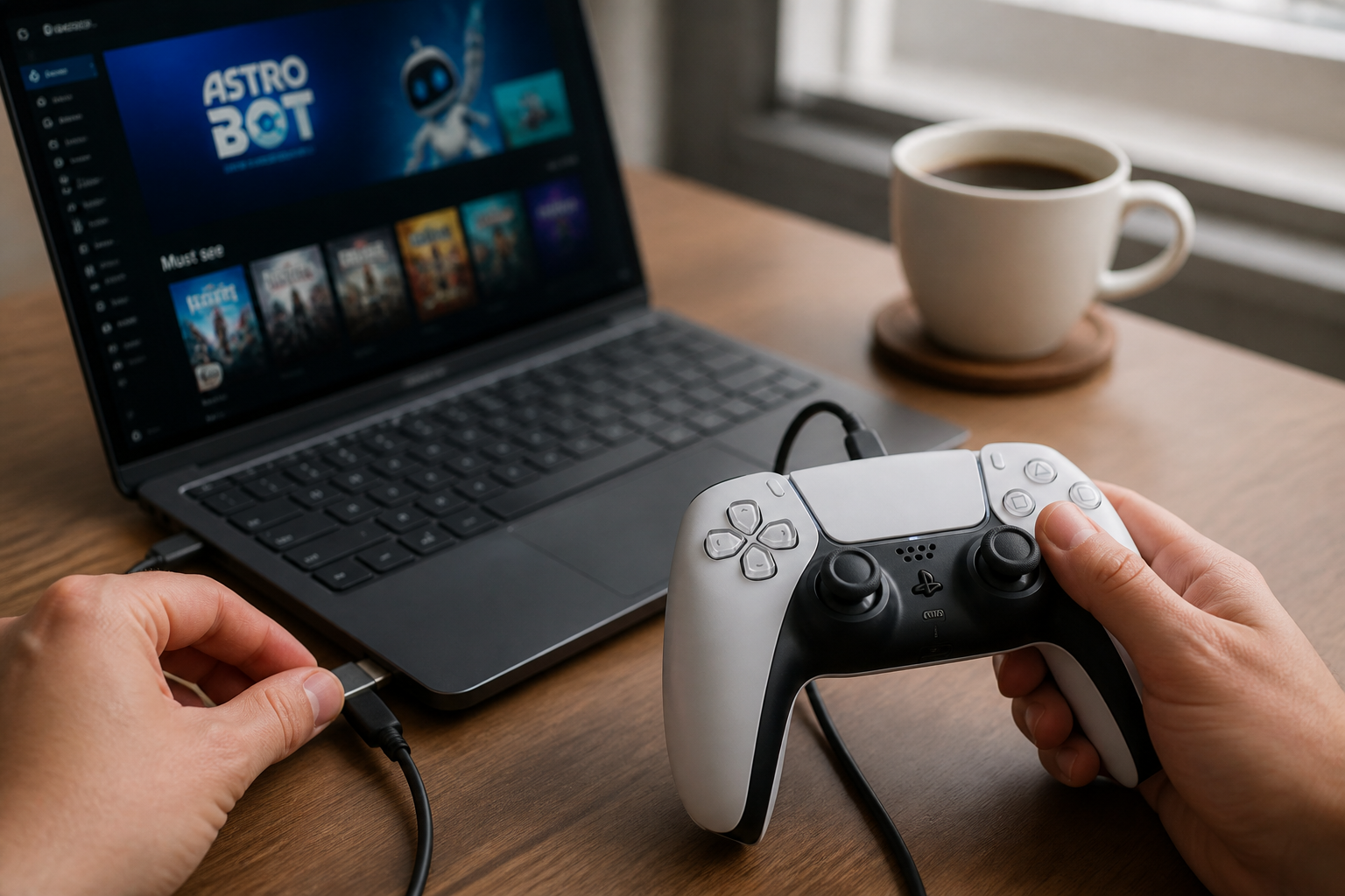 Manette PS5 sur PC : comment la connecter facilement